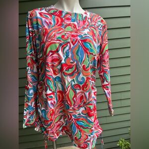 Coolibar Hokulani Ruche Swim Shirt